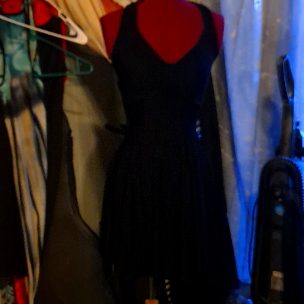 Little black cocktail haulter dress size small